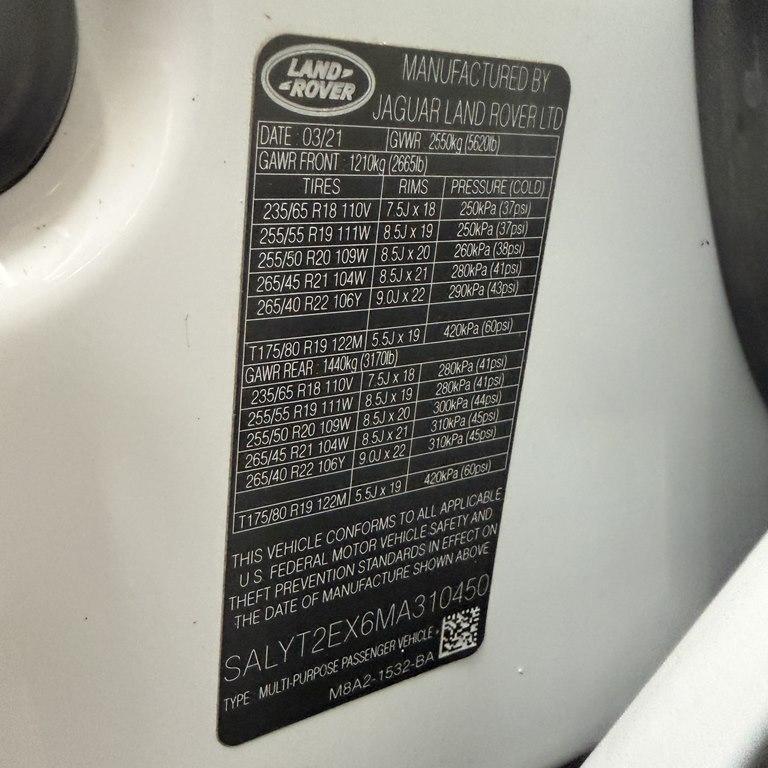 Land Rover Range Rover Velar P250 R-Dynamic S 2021