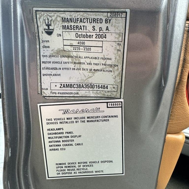 Maserati Coupe 2dr Cpe Cambiocorsa 2005