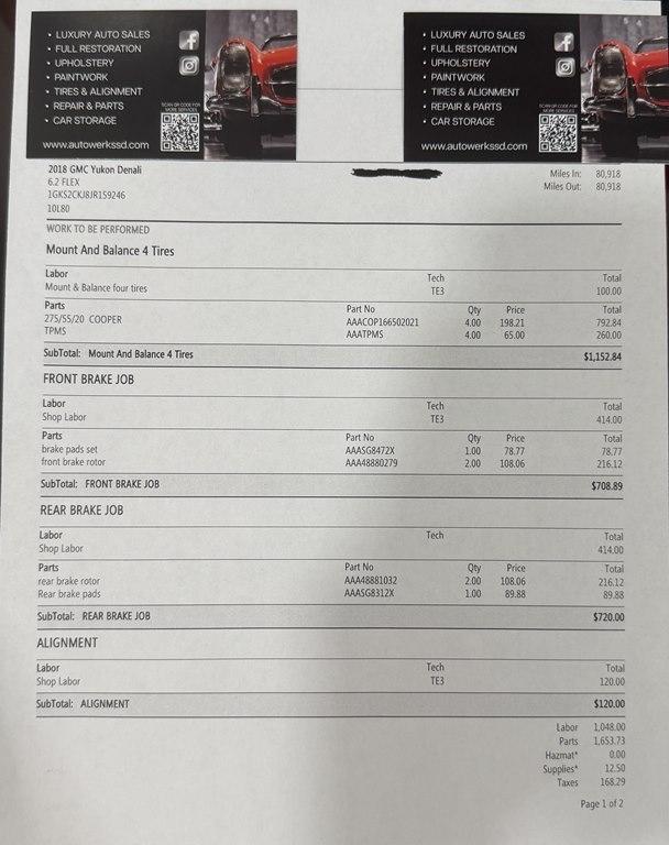 GMC Yukon 4WD 4dr Denali 2018