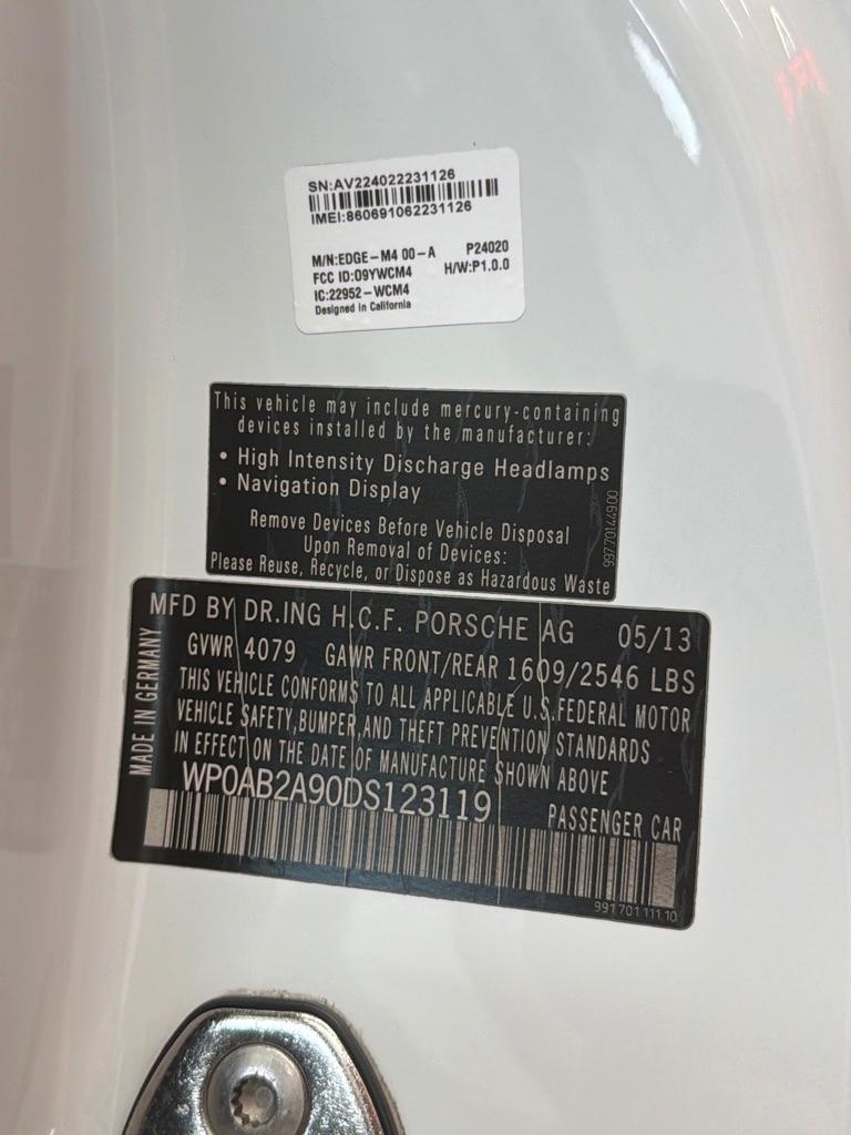 Porsche 911 2dr Cpe Carrera S 2013