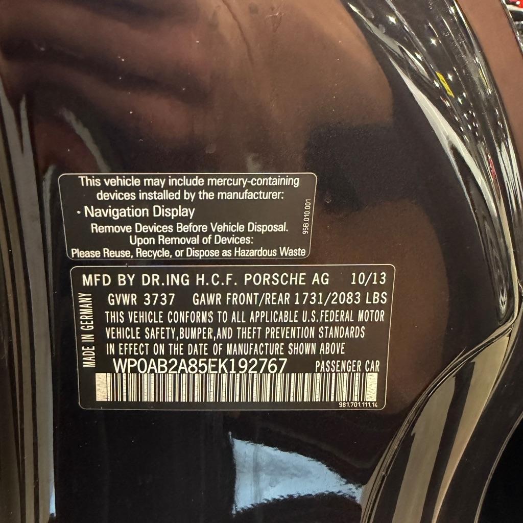 Porsche Cayman 2dr Cpe S 2014