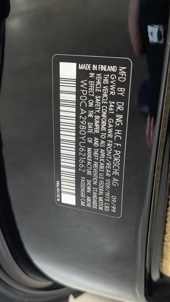 Porsche Boxster 2dr Roadster Manual 2000