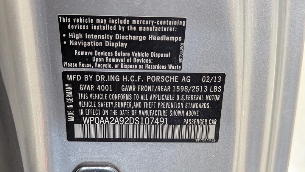Porsche 911 2dr Cpe Carrera 2013