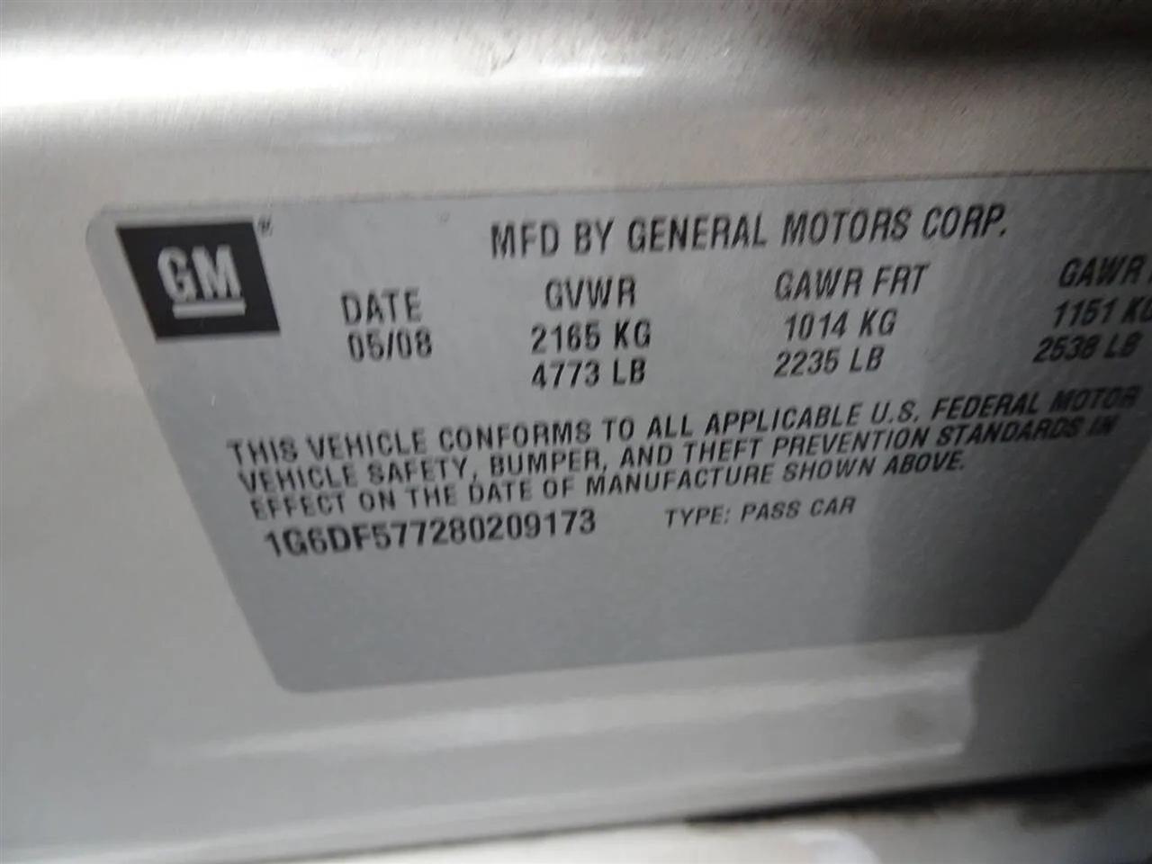 Cadillac CTS 4dr Sdn RWD w/1SA 2008