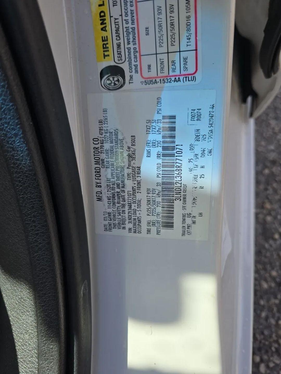 Lincoln MKZ 4dr Sdn Hybrid FWD 2011