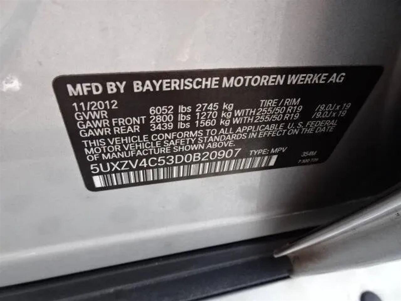 BMW X5 AWD 4dr xDrive35i 2013