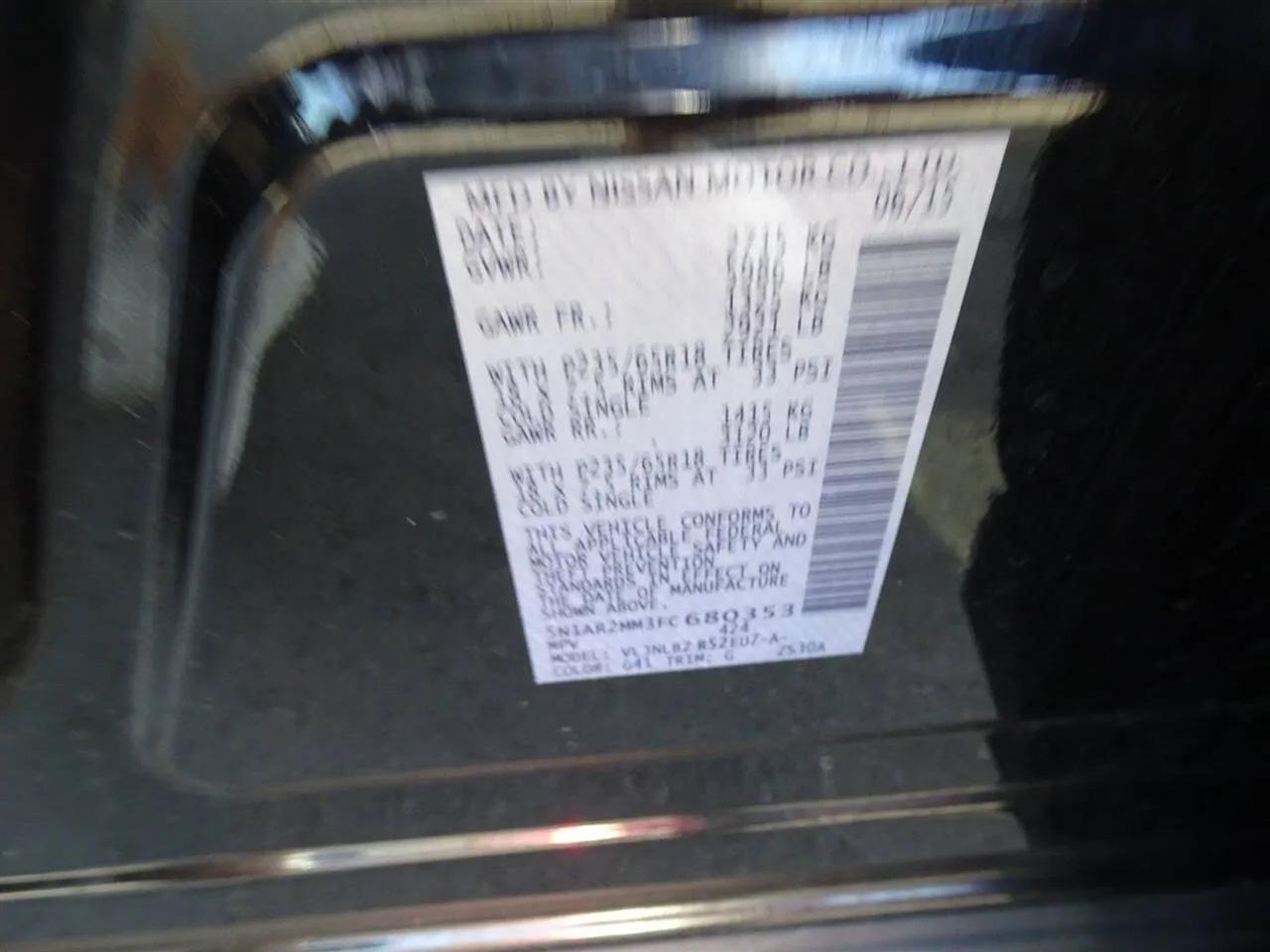 Nissan Pathfinder 4WD 4dr S 2015