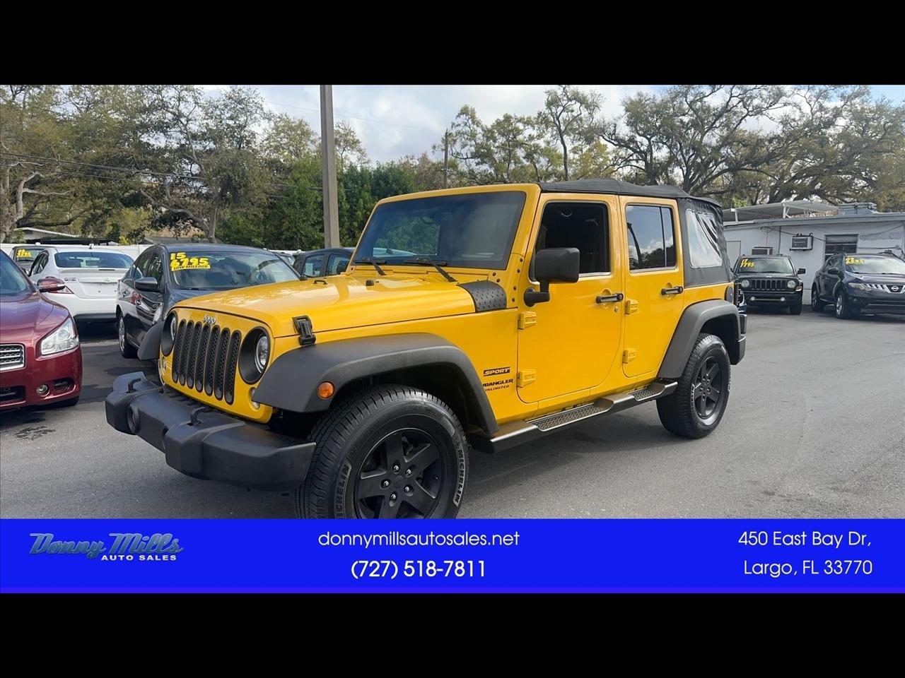 2015 Jeep Wrangler Unlimited 4WD 4dr Sport