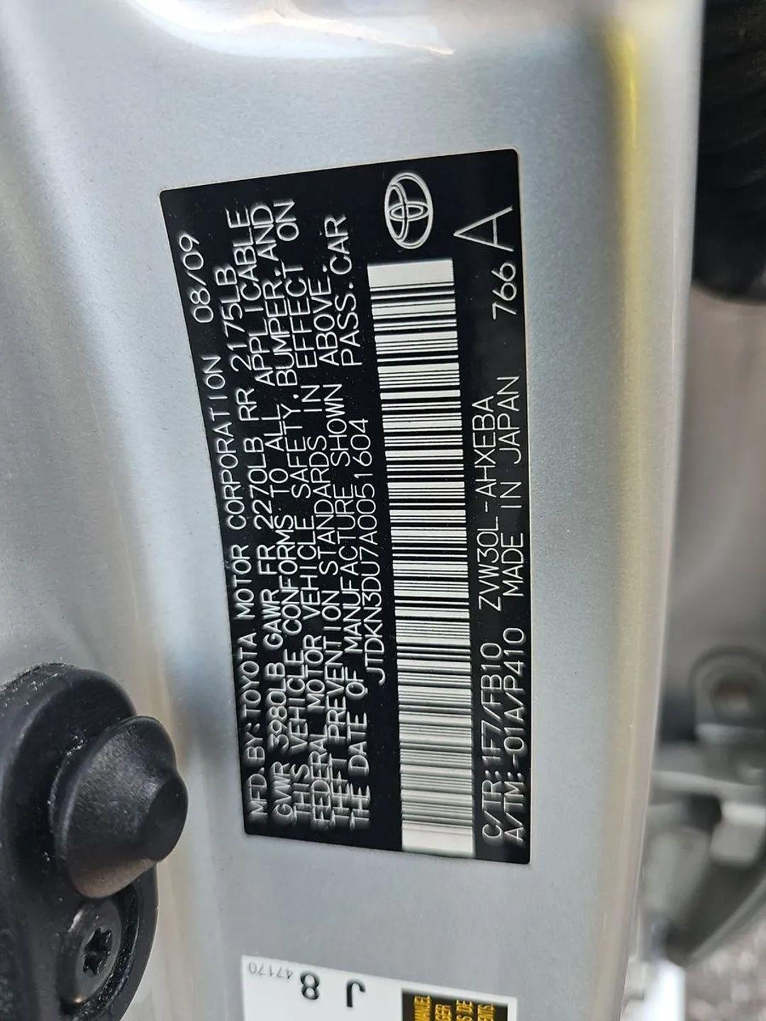 Toyota Prius 5dr HB III (Natl) 2010