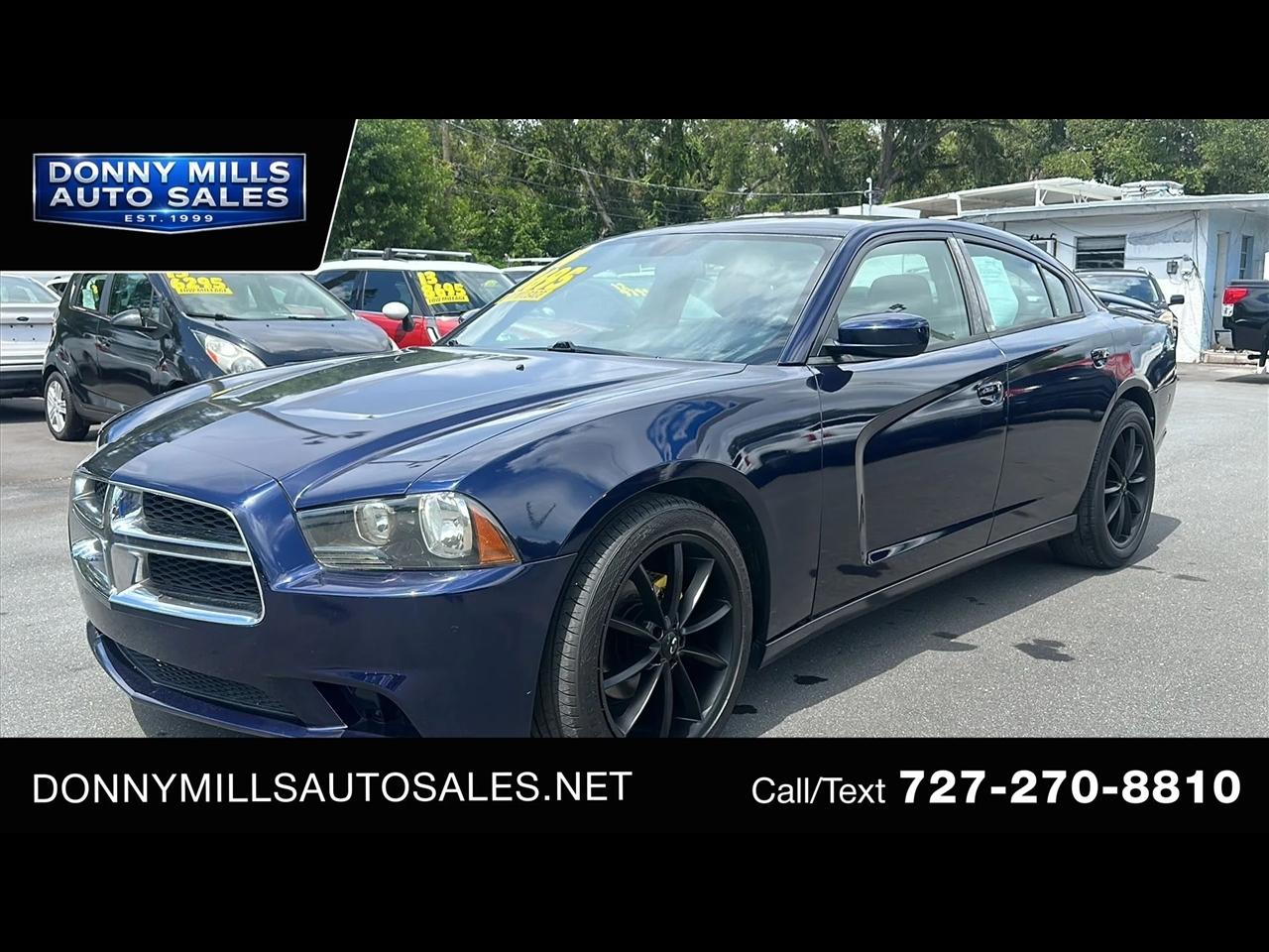 Blue 2014 Dodge Charger Sedan Rear-Wheel Drive 5-Speed Automatic