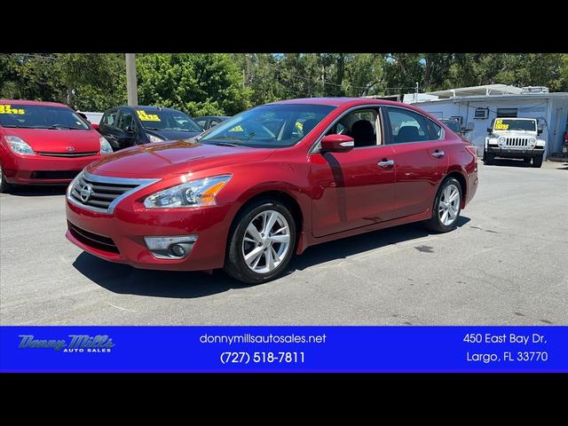 Red 2013 Nissan Altima 2.5 SV Sedan Front-Wheel Drive Continuously Variable Transmission