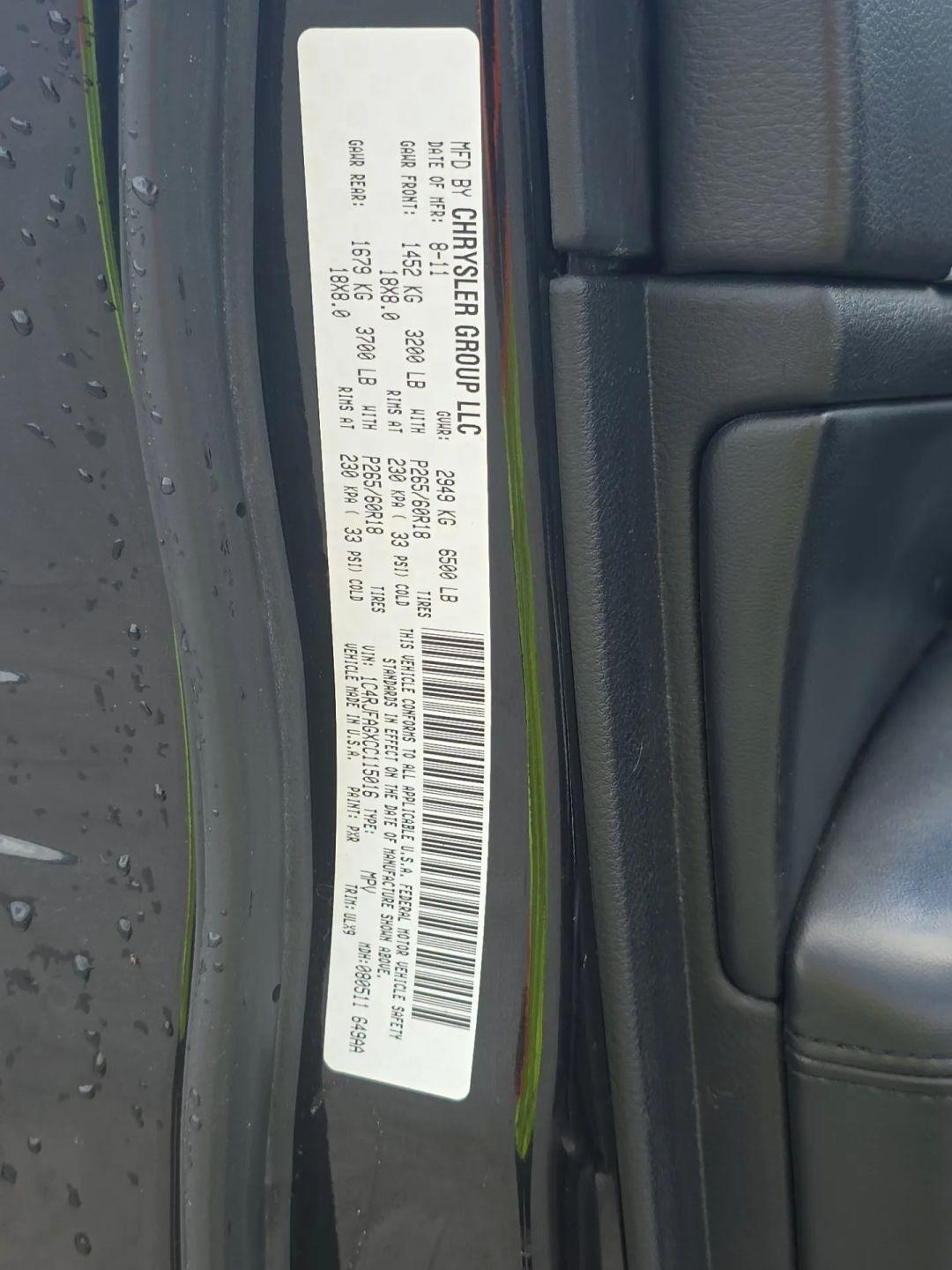 Jeep Grand Cherokee 4WD 4dr Laredo 2012