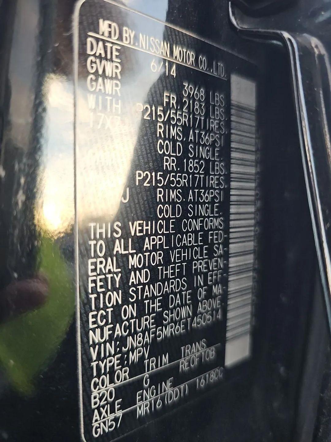 Nissan Juke 5dr Wgn CVT S FWD 2014