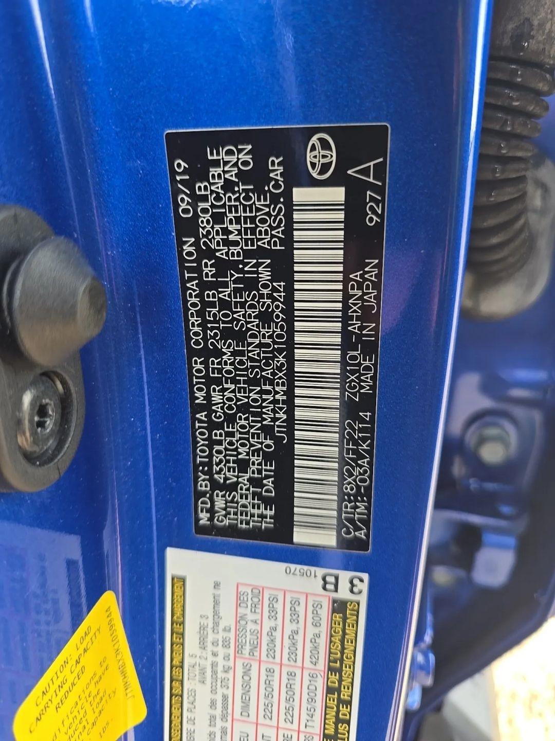 Toyota C-HR Limited FWD (Natl) 2019