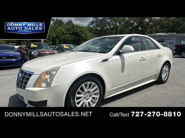 White 2013 Cadillac CTS Sedan Rear-Wheel Drive 6-Speed Automatic