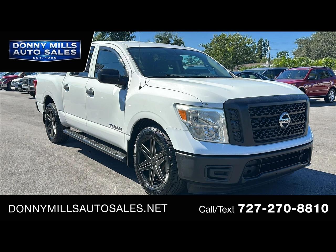 White 2017 Nissan Titan Pickup Truck 4X2 7-Speed Automatic