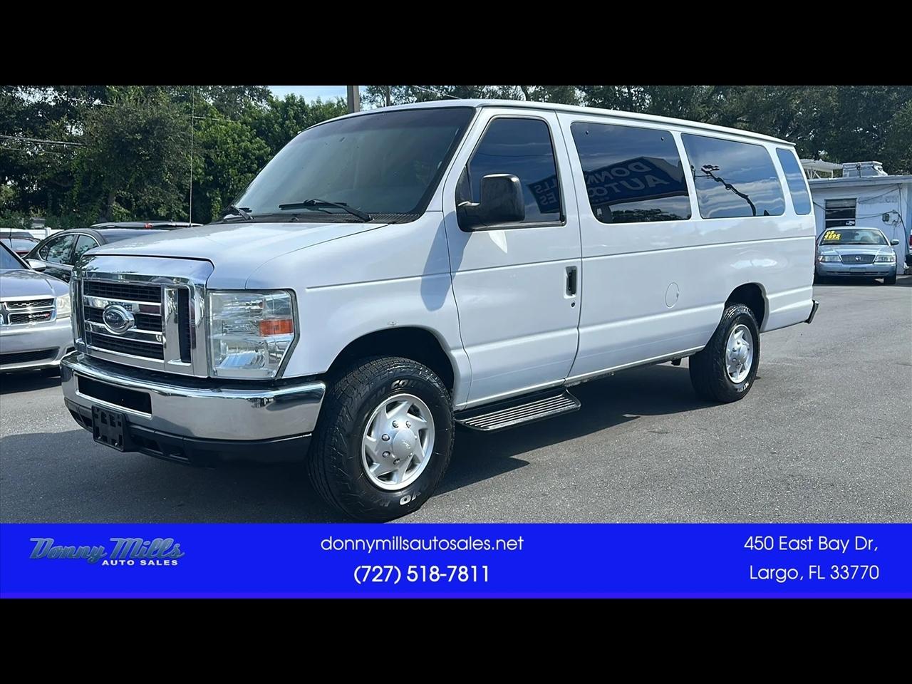 White 2013 Ford E-Series Van Rear-Wheel Drive 4-Speed Automatic