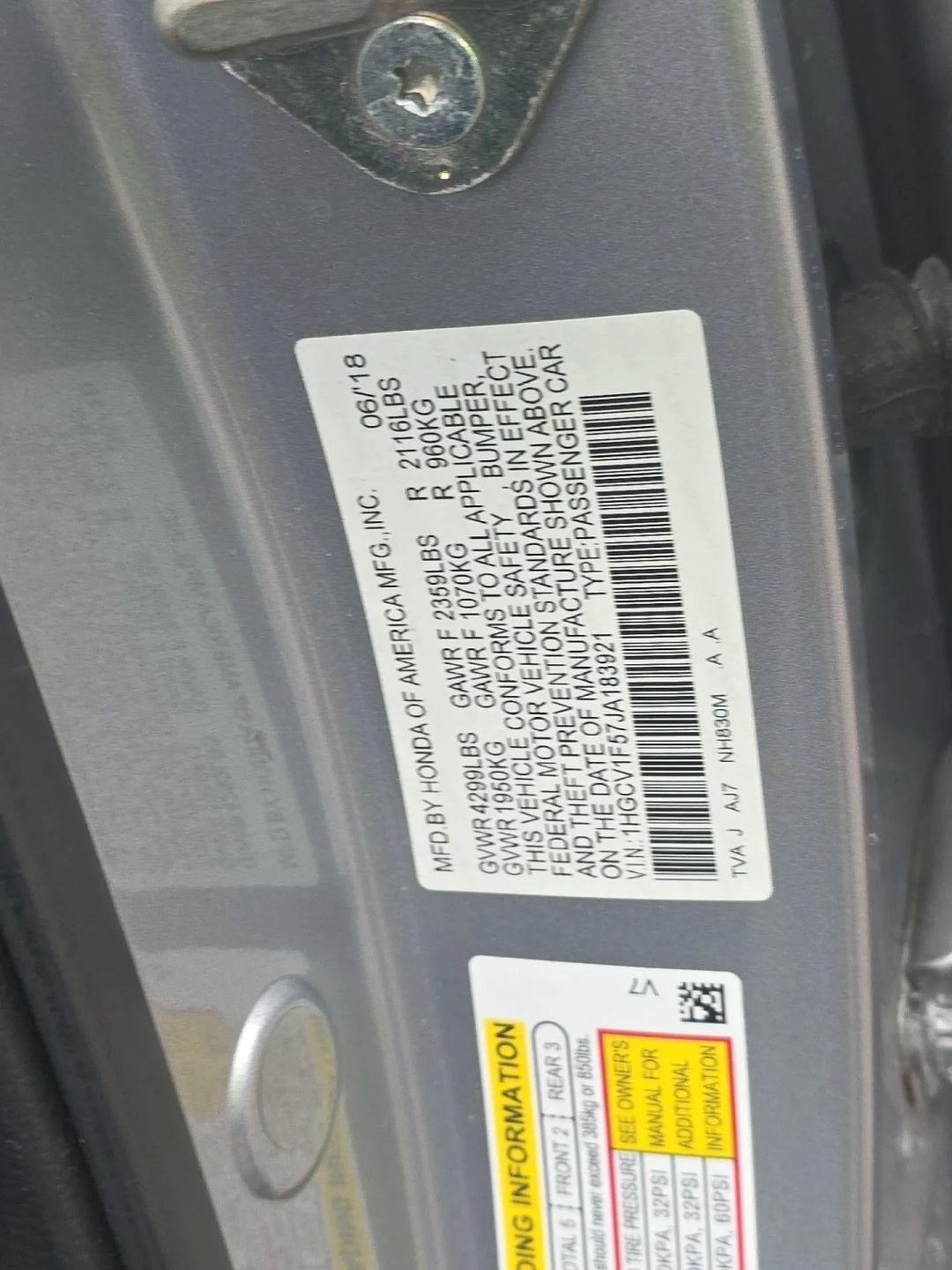 Honda Accord Sedan  2018