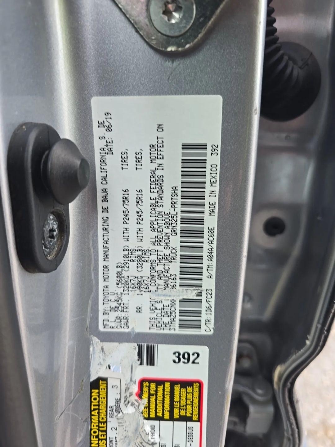 Toyota Tacoma 2WD  2019