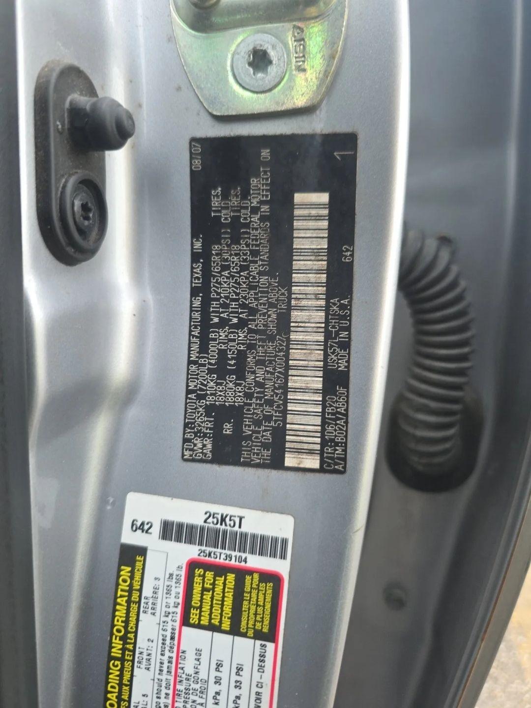 Toyota Tundra  2007