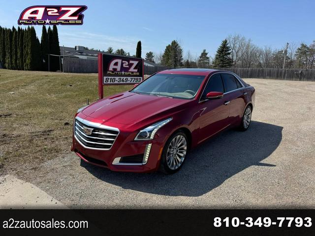 Red 2016 Cadillac CTS 2.0T Luxury AWD Sedan All-Wheel Drive Automatic