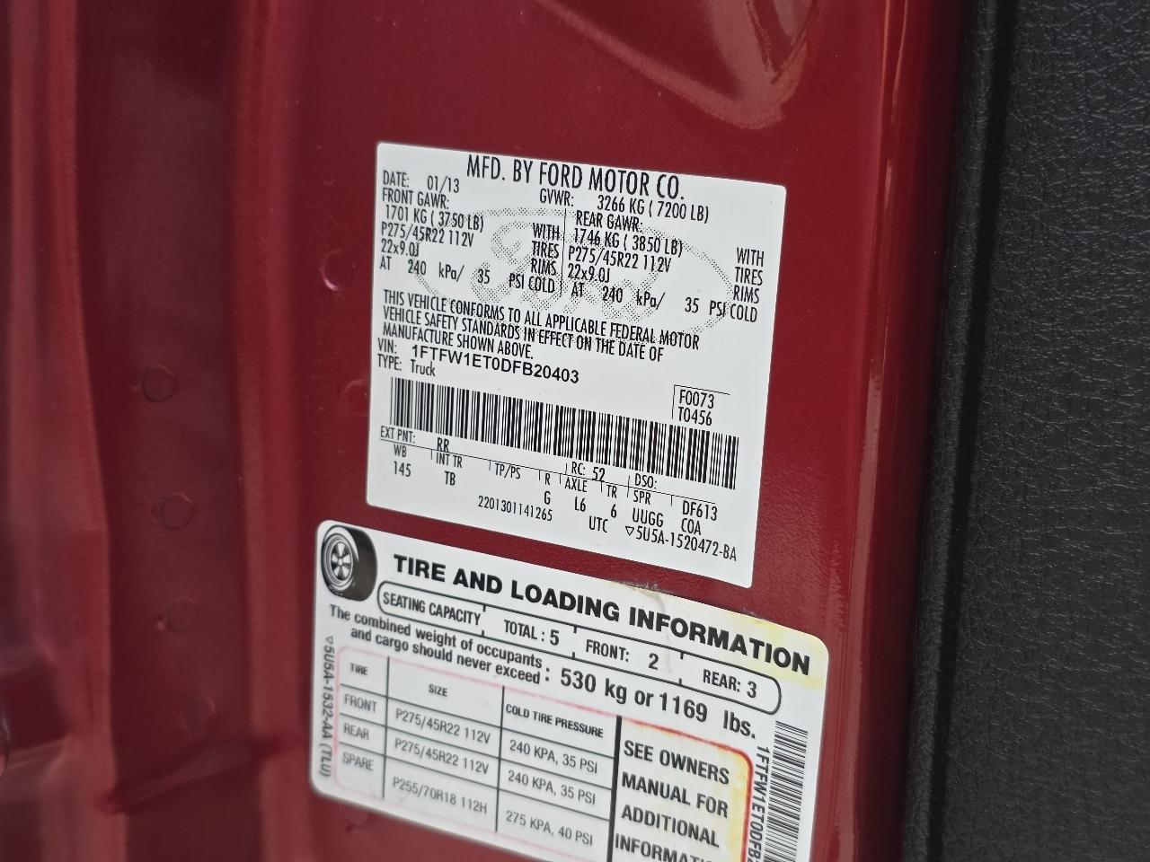 Ford F-150 XL SuperCrew 5.5-ft. Bed 4WD 2013