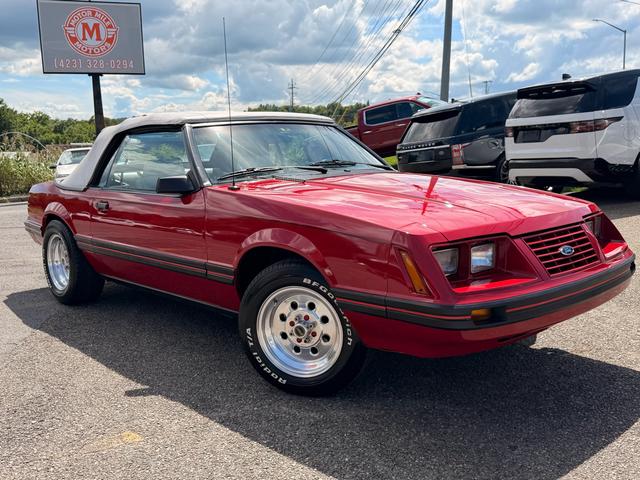 Red 1984 Ford Mustang Convertible Rear-Wheel Drive Automatic