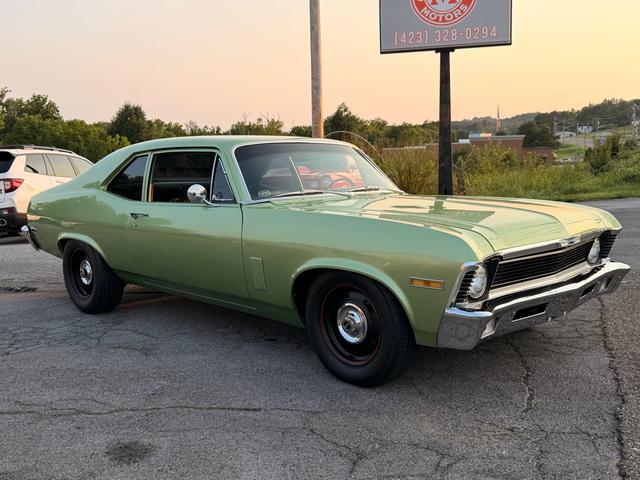 Green 1970 Chevrolet Nova Sedan 3-Speed Manual
