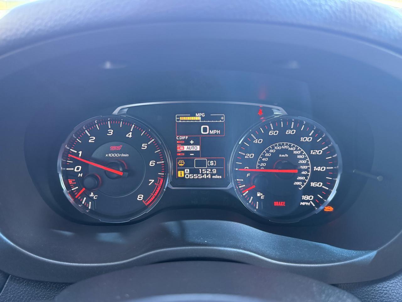 Subaru WRX STI Manual 2019