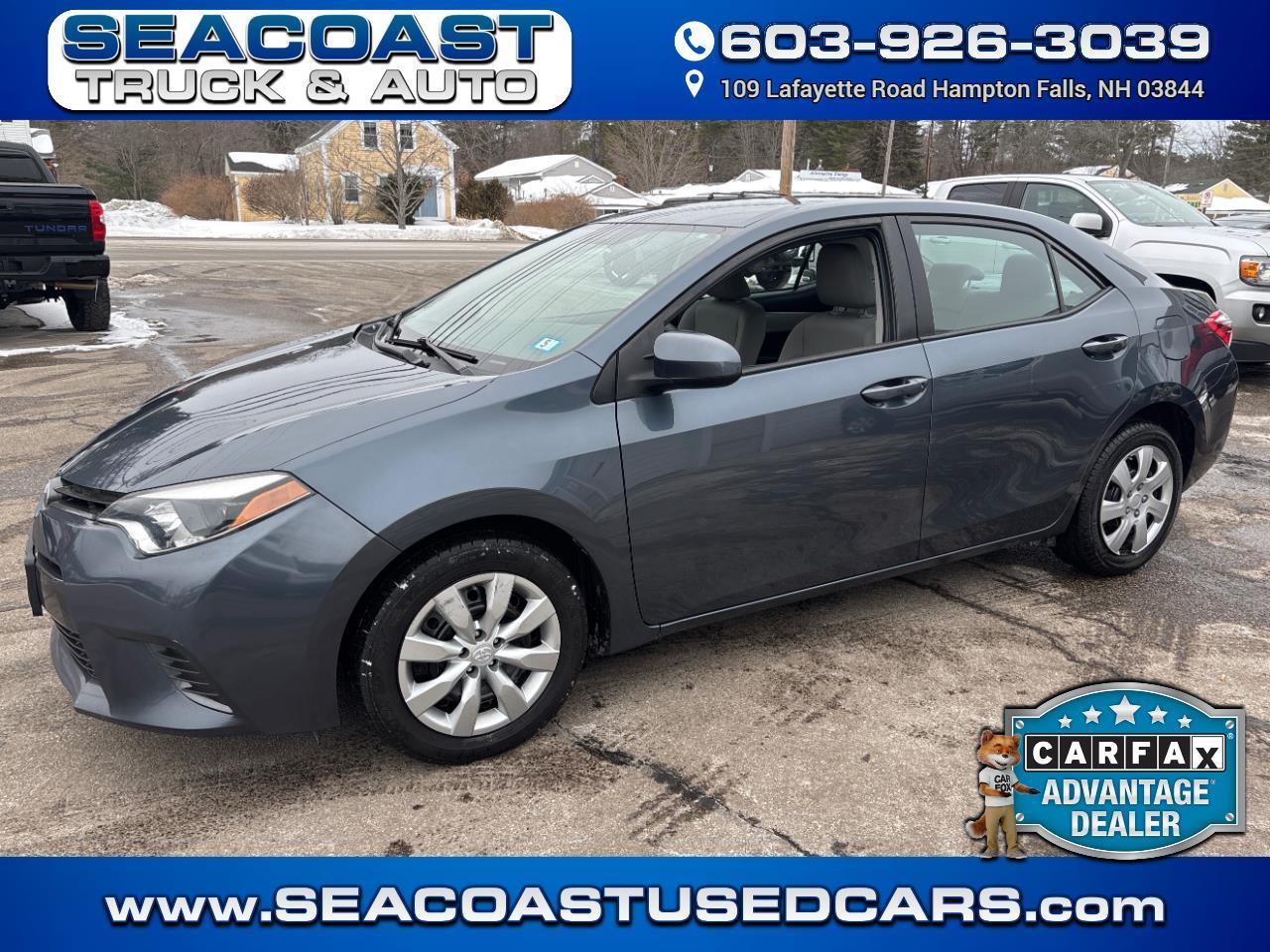 2016 Toyota Corolla LE Sedan Automatic