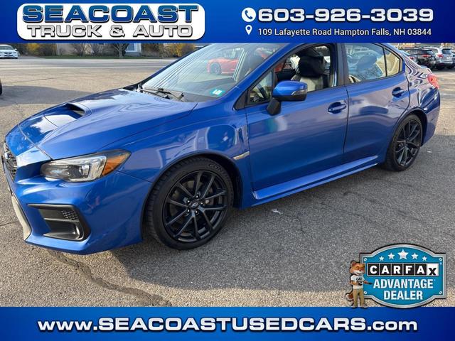 Blue 2018 Subaru WRX Limited Sedan All-Wheel Drive 6-Speed Manual