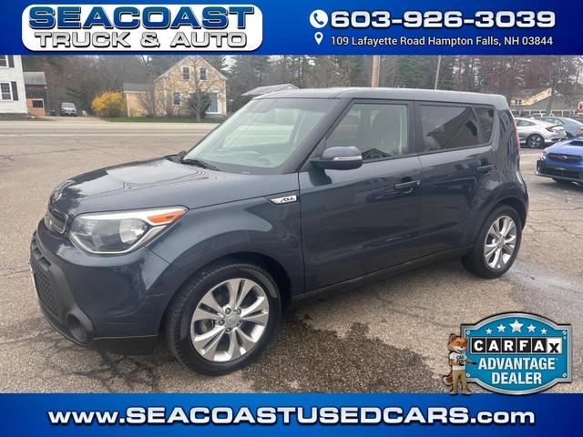 Blue 2014 Kia Soul + Wagon Front-Wheel Drive Automatic