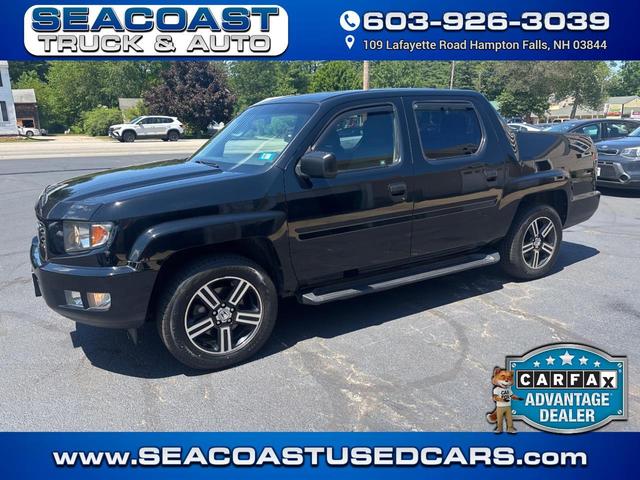 Black 2012 Honda Ridgeline Sport Pickup Truck Four-Wheel Drive Automatic
