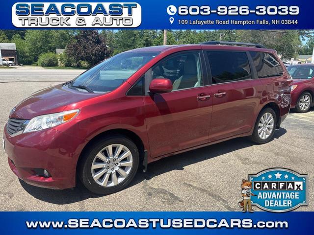 Red (Burgundy) 2015 Toyota Sienna Limited 7-Passenger Minivan Front-Wheel Drive Automatic
