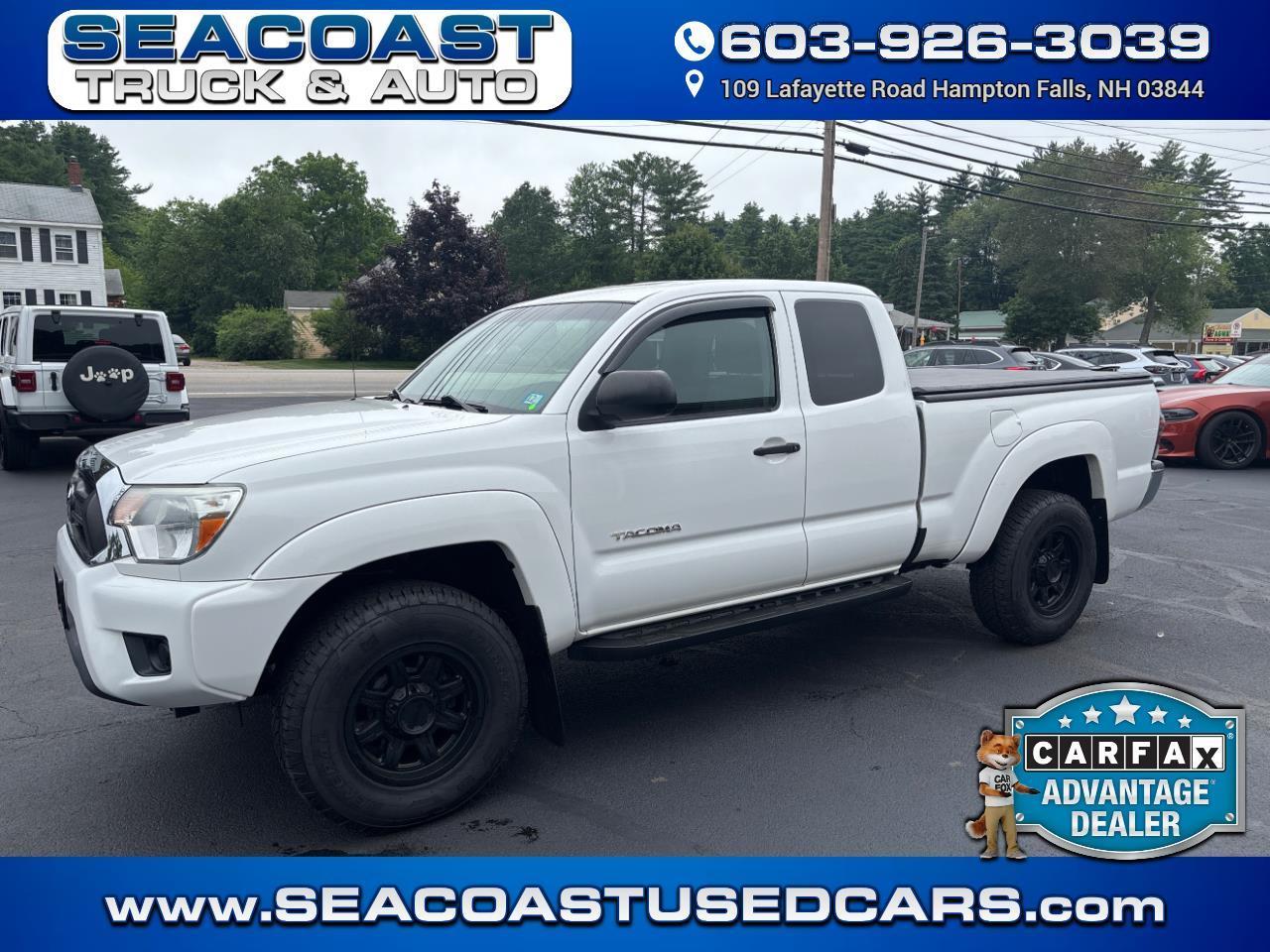 White 2012 Toyota Tacoma Pickup Truck Four-Wheel Drive Automatic