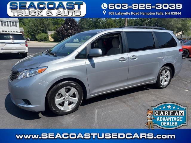 Silver 2013 Toyota Sienna Minivan Front-Wheel Drive Automatic