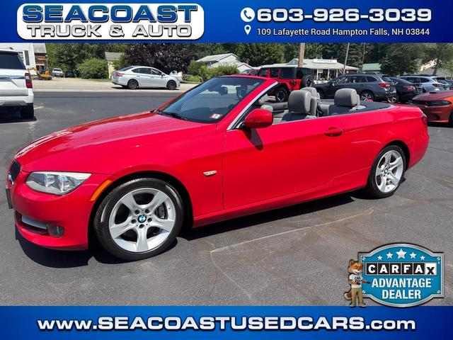 Red 2013 BMW 3 Series Convertible Rear-Wheel Drive 6-Speed Manual