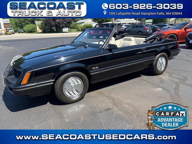 Black 1983 Ford Mustang Convertible Rear-Wheel Drive 5-Speed Manual