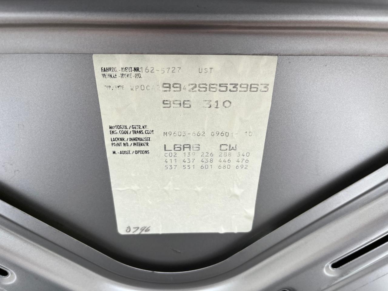 Porsche 911 Carrera Cabriolet 2002