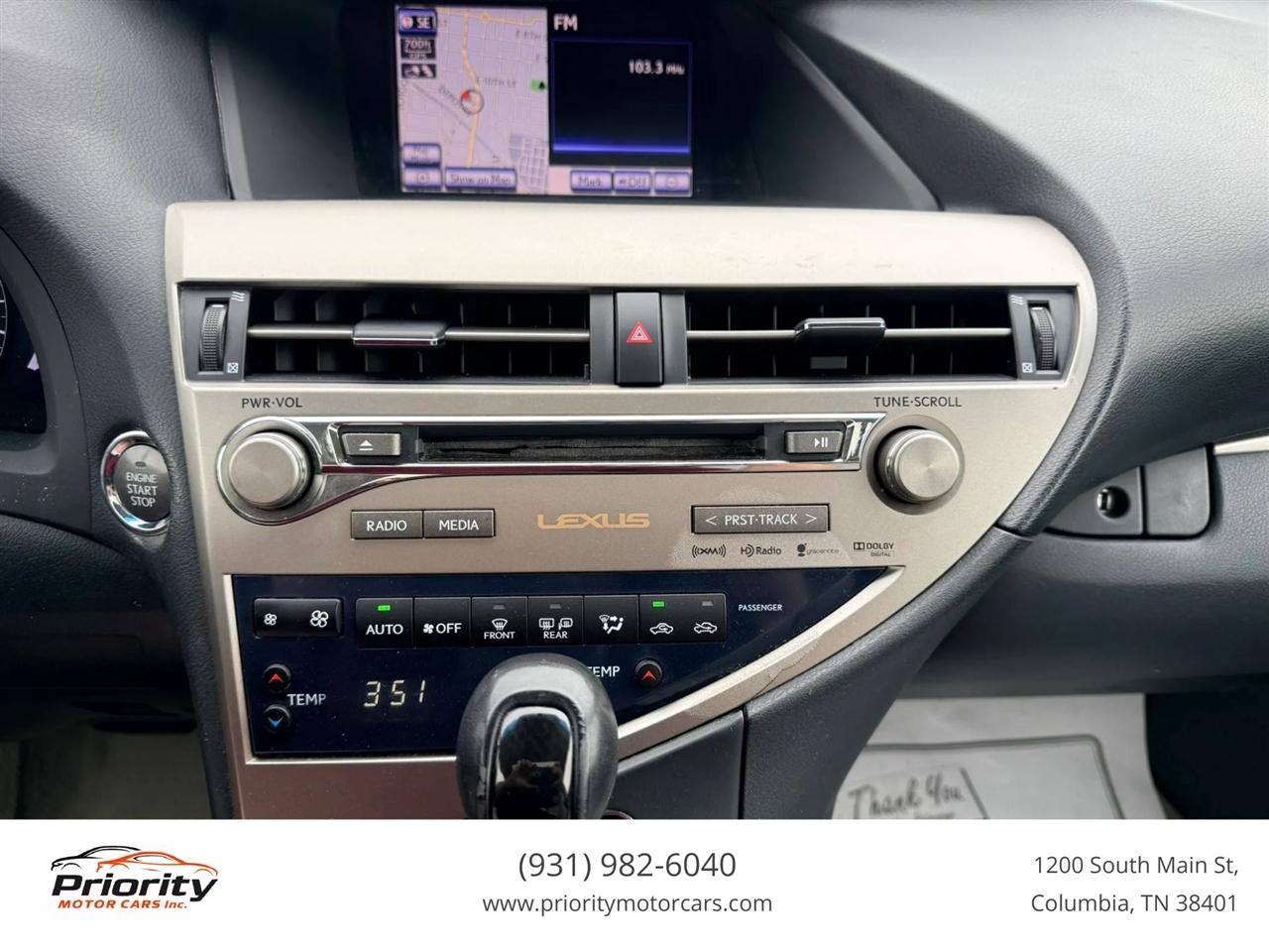 Lexus RX 350 FWD 2013