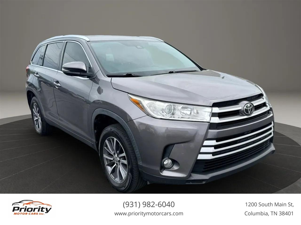 Toyota Highlander XLE FWD V6 2019