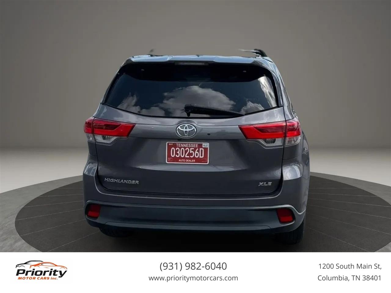 Toyota Highlander XLE FWD V6 2019