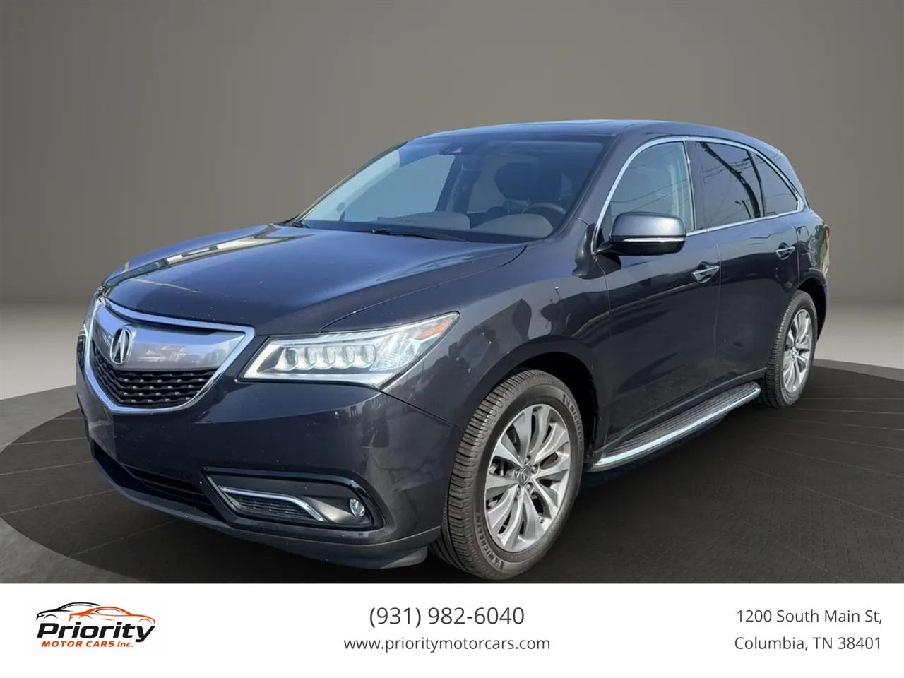 2016 Acura MDX SH-AWD 9-Spd AT w/Tech and Entertainment Package