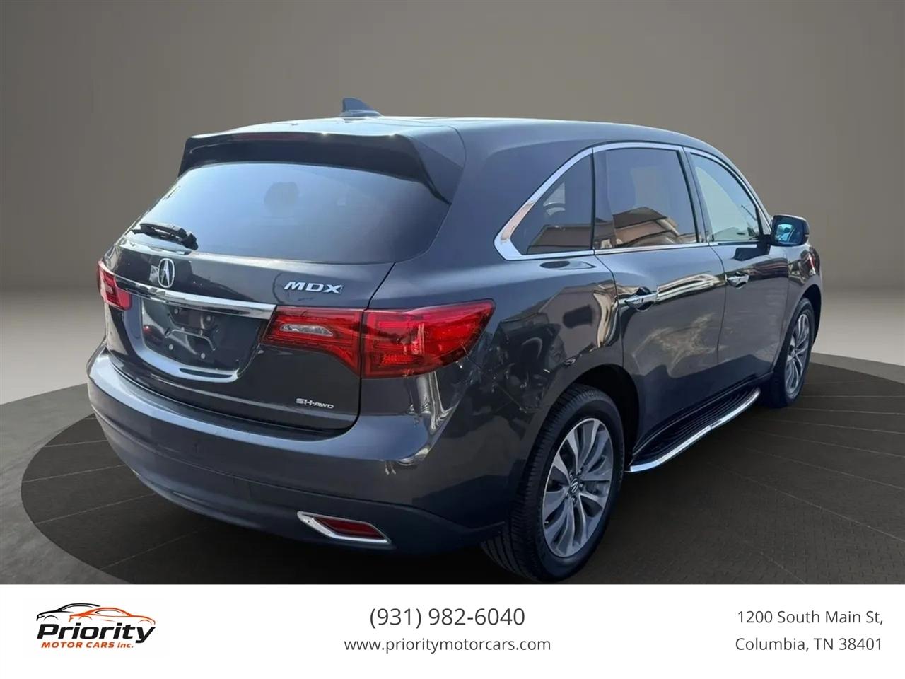 Acura MDX SH-AWD 9-Spd AT w/Tech and Entertainment Package 2016