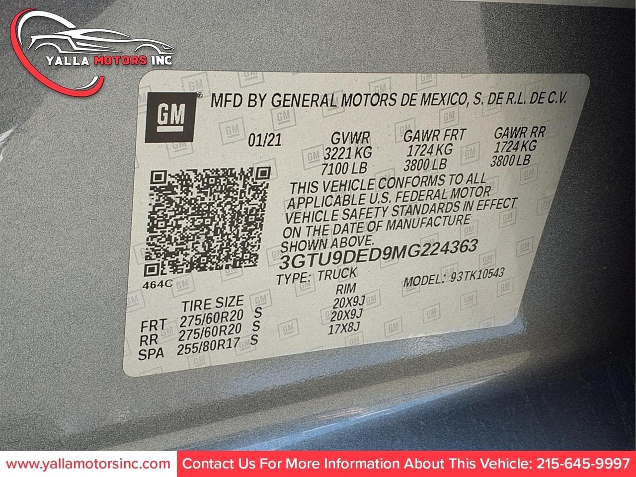 GMC Sierra 1500 4WD Crew Cab 143.5" SLT 2021