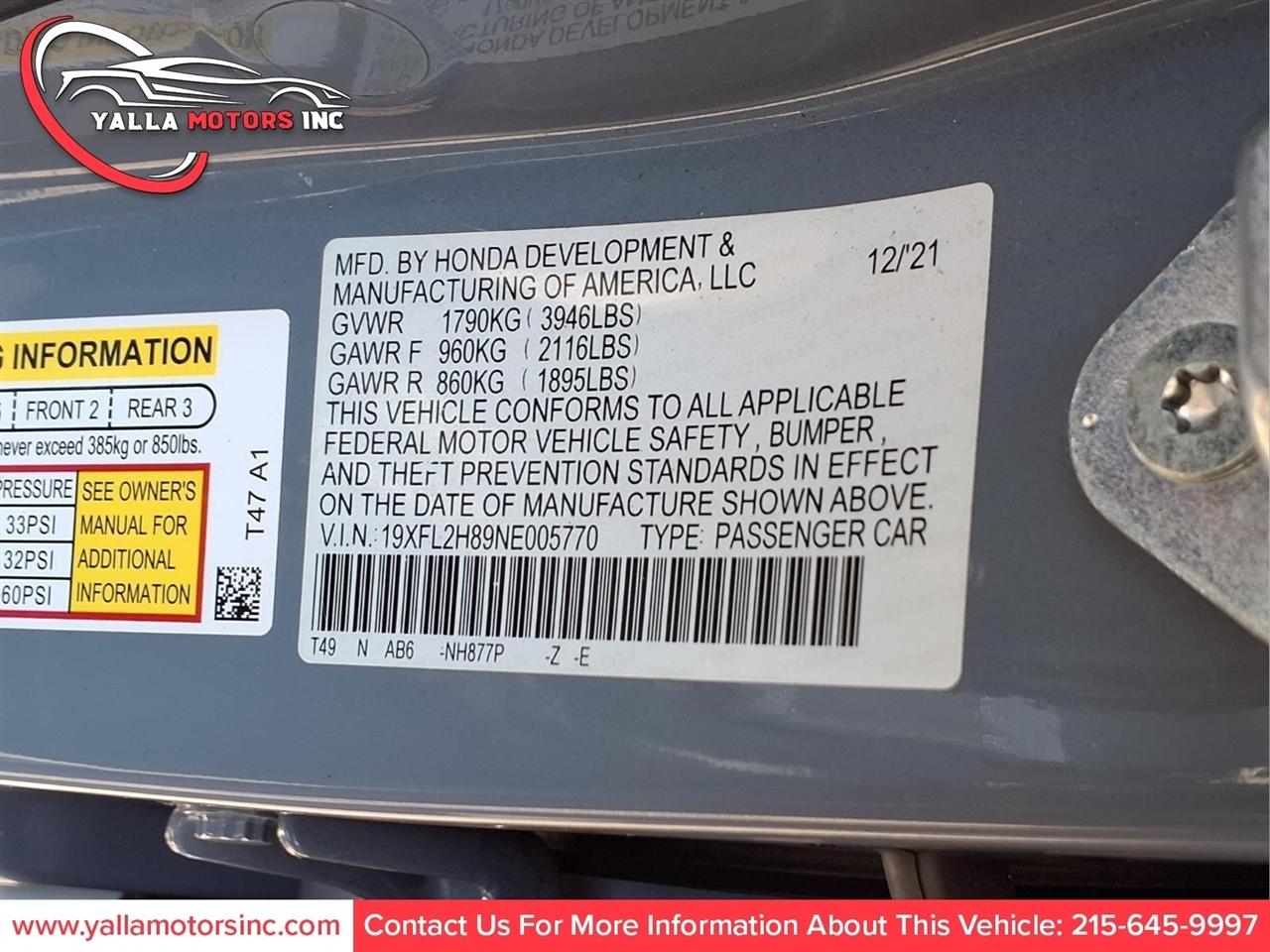 Honda Civic Sport Hatchback CVT 2022