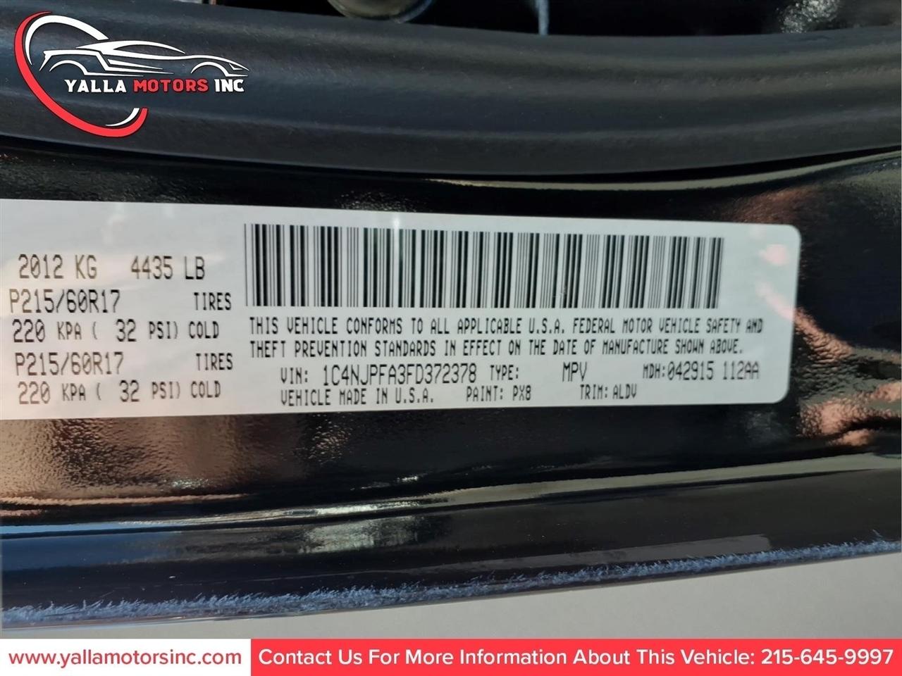 Jeep Patriot Latitude 2WD 2015