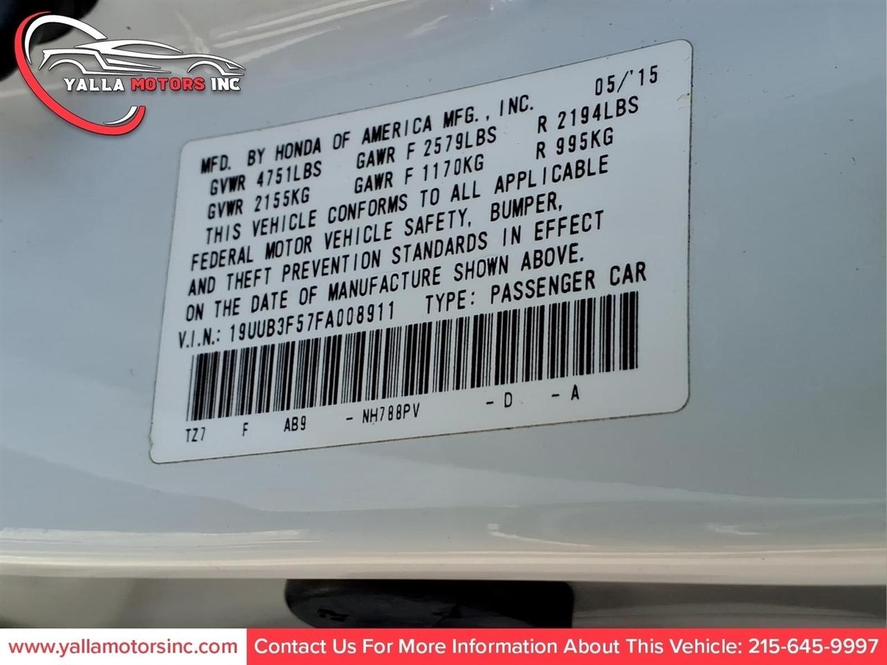 Acura TLX 9-Spd AT SH-AWD w/Technology Package 2015