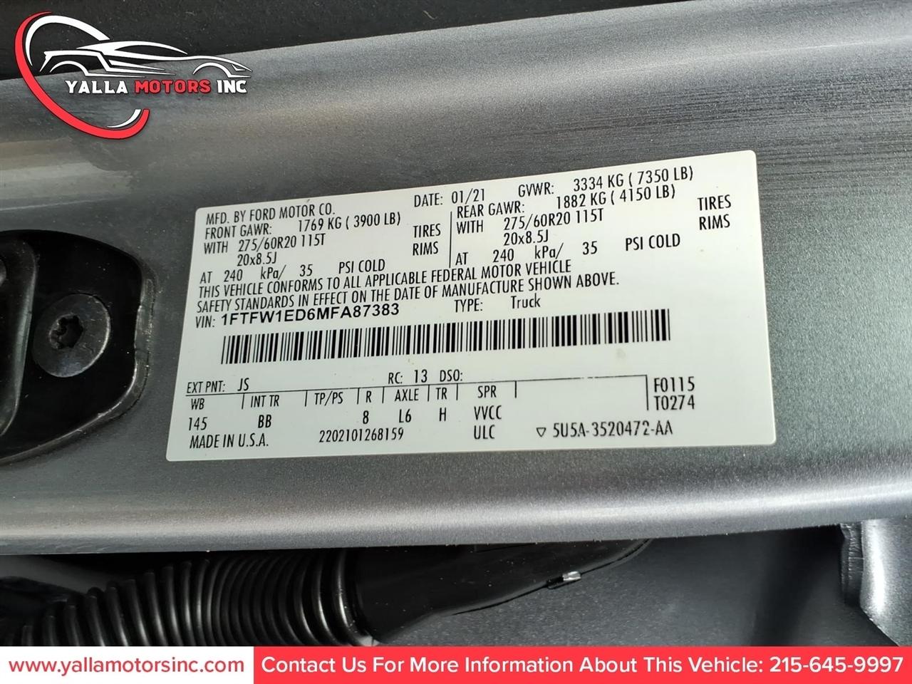 Ford F-150 XL SuperCrew 6.5-ft. Bed 4WD 2021