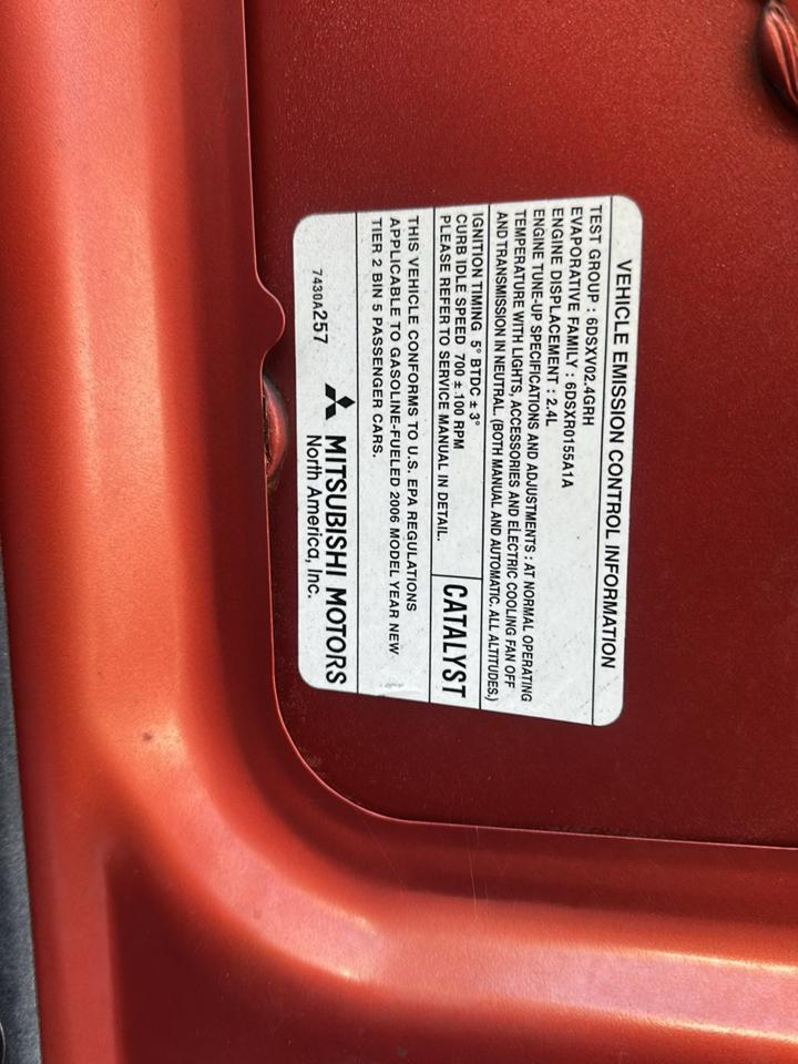 Mitsubishi Eclipse 3dr Cpe GS Sportronic 2006